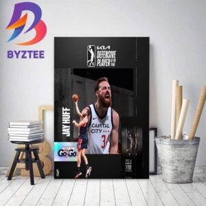 Jay Huff 2023 KIA NBA G League Defensive Player Of The Year Decor Poster Canvas