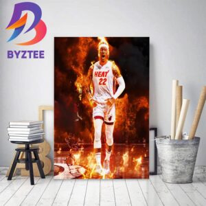 Jimmy Butler Sets Record for Most Points in Miami Heat Playoffs History Decor Poster Canvas