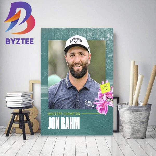 Jon Rahm Is The Masters Champions Golf Tournament Decor Poster Canvas