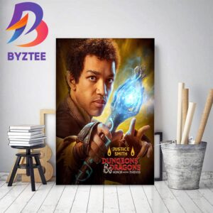 Justice Smith As Simon The Sorcerer In The Dungeons And Dragons Honor Among Thieves Decor Poster Canvas