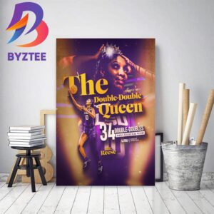 LSU Angel Reese Is The Double-Double Queen Decor Poster Canvas