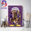 LSU Tigers Champions First National Championship Title Decor Poster Canvas