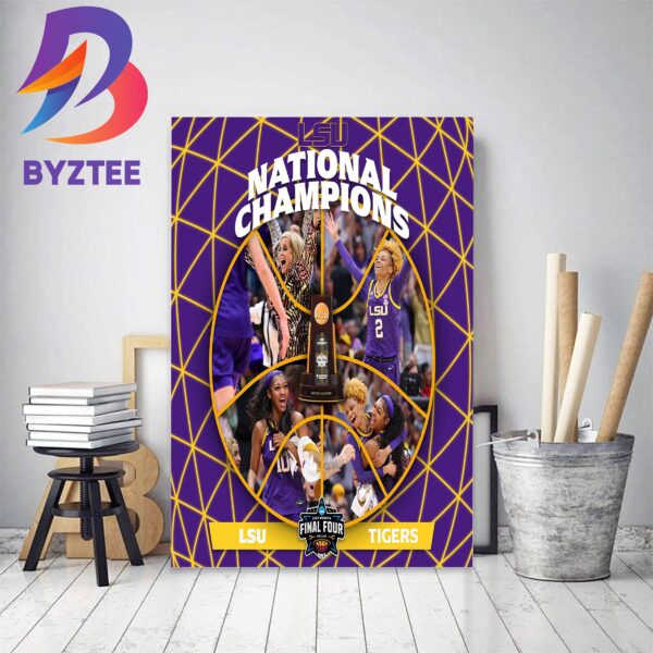LSU Tigers Are 2023 DI NCAA Womens Basketball National Champions Decor Poster Canvas