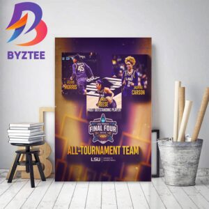 LSU Tigers Womens Basketball All-Tournament Team Decor Poster Canvas