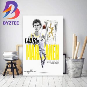 Lauri Markkanen Is 2022-23 NBA Most Improved Player Decor Poster Canvas