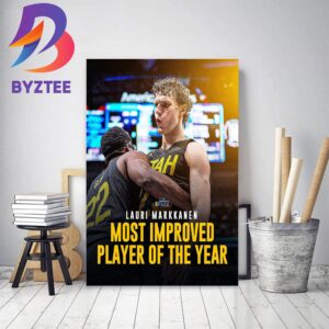 Lauri Markkanen Wins 2022-23 NBA Most Improved Player Of The Year Decor Poster Canvas