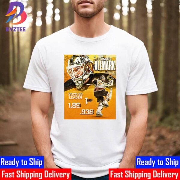 Linus Ullmark Is The 2022-23 Leader In NHL Shirt