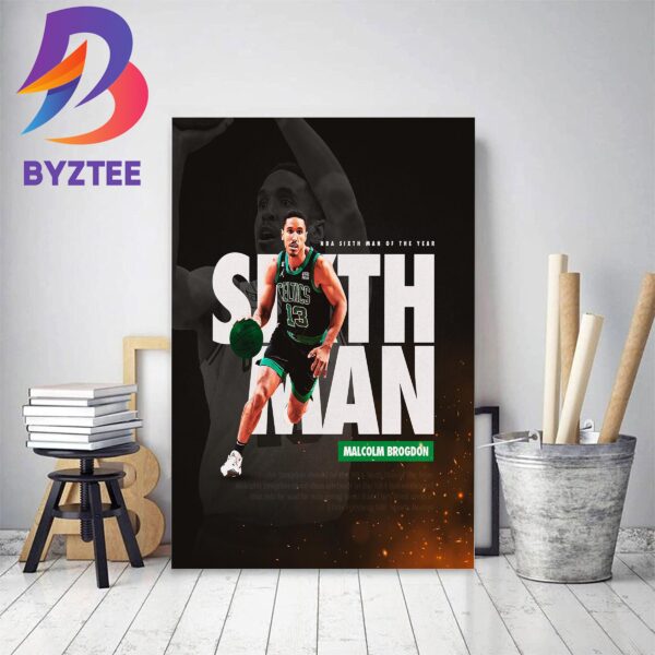 Malcolm Brogdon Is NBA Sixth Man Of The Year Decor Poster Canvas