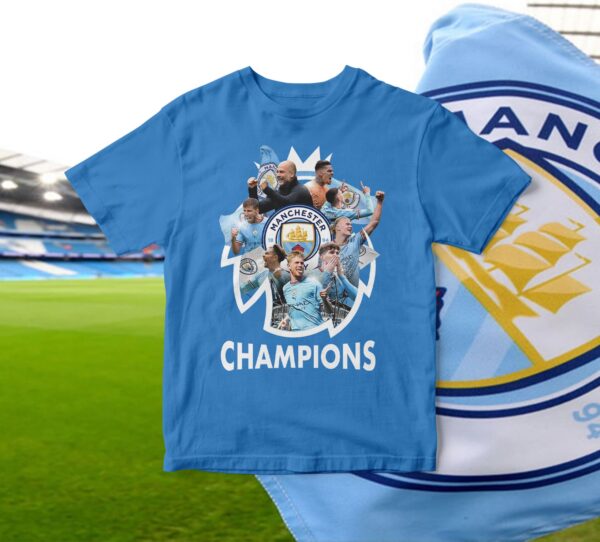 Manchester City Crowned 2022-23 Premier League Champions Shirt