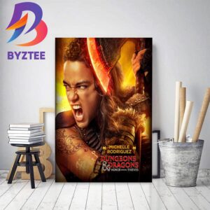 Michelle Rodriguez As Holga The Barbarian In The Dungeons And Dragons Honor Among Thieves Decor Poster Canvas