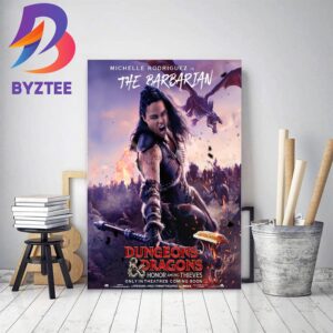 Michelle Rodriguez Is The Barbarian In Dungeons And Dragons Honor Among Thieves Decor Poster Canvas