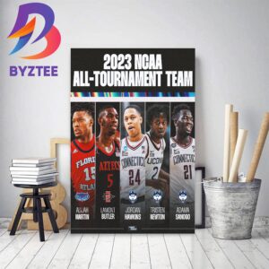 NCAA March Madness The 2023 All-Tournament Team Mens Basketball Decor Poster Canvas