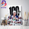 NHL 11 Players With 100 Point Scorers 2022-23 Season Decor Poster Canvas