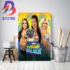 NXT Spring Breakin Mixed Tag Team Match Decor Poster Canvas
