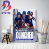 New York Islanders Hands Up For Playoffs Decor Poster Canvas