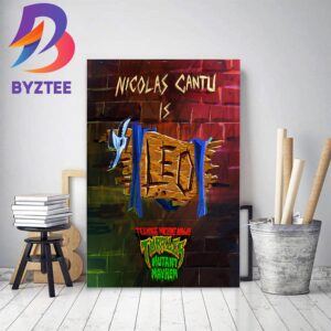 Nicolas Cantu Is Leonardo In Teenage Mutant Ninja Turtles Mutant Mayhem Decor Poster Canvas