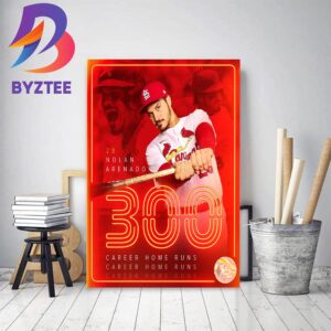 Nolan Arenado 300 Career Home Runs In MLB Decor Poster Canvas