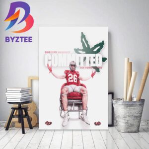 Payton Pierce Committed Ohio State Football Decor Poster Canvas
