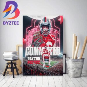 Payton Pierce Committed to The Ohio State University Decor Poster Canvas