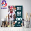 Philadelphia Eagles Select Georgia DT Jalen Carter In The 2023 NFL Draft Home Decor Poster Canvas