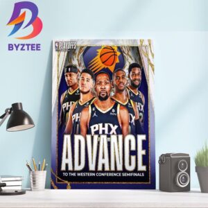 Phoenix Suns Advance To The Western Conference Semifinals Decor Poster Canvas