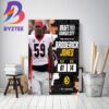 Philadelphia Eagles Select Georgia LB Nolan Smith In The 2023 NFL Draft Home Decor Poster Canvas