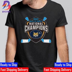 Quinnipiac Bobcats Mens Ice Hockey Are 2023 National Champions Unisex T-Shirt