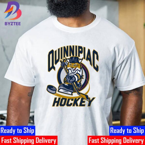 Quinnipiac Bobcats Mens Ice Hockey National Champions 2023 Mens Frozen Four Shirt