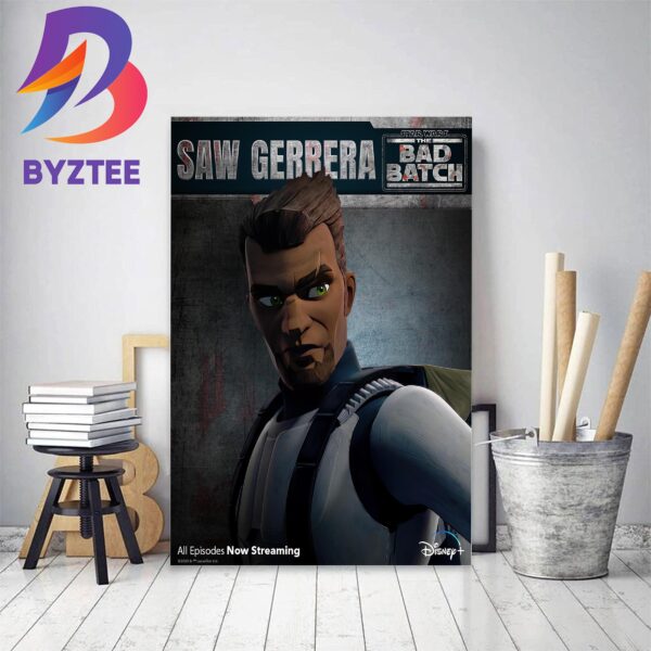 Rebel Leader Saw Gerrera In Star Wars The Bad Batch Decor Poster Canvas