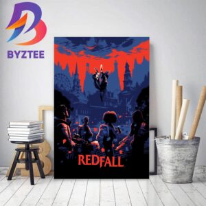 Redfall Official Poster Crimson Sky Time To Ride Or Die Decor Poster Canvas