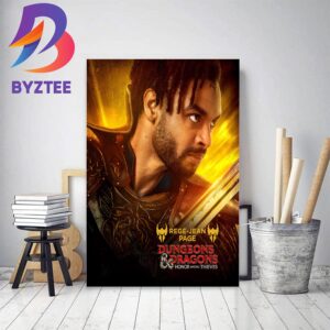 Rege Jean Page As Xenk The Paladin In The Dungeons And Dragons Honor Among Thieves Decor Poster Canvas