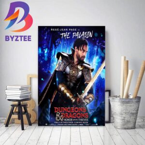 Rege Jean Page Is The Paladin In Dungeons And Dragons Honor Among Thieves Decor Poster Canvas