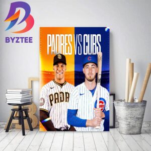 San Diego Padres Juan Soto Vs Cody Bellinger Chicago Cubs Free Game In MLB Home Decor Poster Canvas
