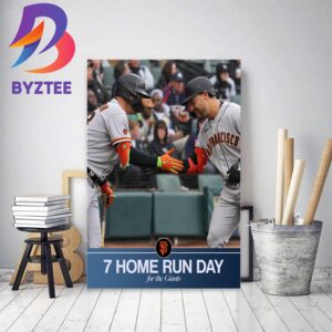 San Francisco Giants 7 Home Run Day Decor Poster Canvas