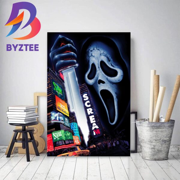 Scream VI Official Poster Movie Decor Poster Canvas