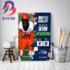 Seattle Seahawks Select Ohio St WR Jaxon Smith Njigba In The 2023 NFL Draft Home Decor Poster Canvas