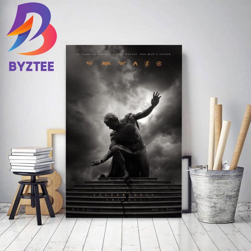 Snyderverse Trilogy Official Poster Decor Poster Canvas - Byztee