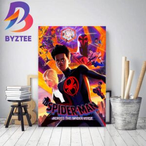 Spider Man Across The Spider Verse Official Poster Home Decor Poster Canvas