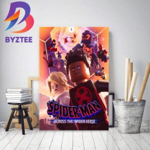 Spider Man Across The Spider Verse x LEGO Poster Home Decor Poster Canvas