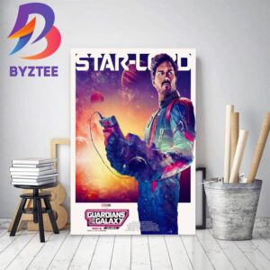 Star Lord Peter Quill In Guardians Of The Galaxy Vol 3 Marvel Studios Decor Poster Canvas
