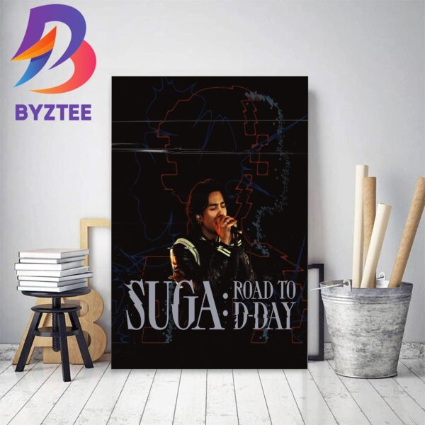 Suga Road To D-DAY Official Poster On Disney+ Decor Poster Canvas
