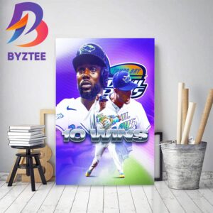 Tampa Bay Rays 10 Wins This Season Decor Poster Canvas