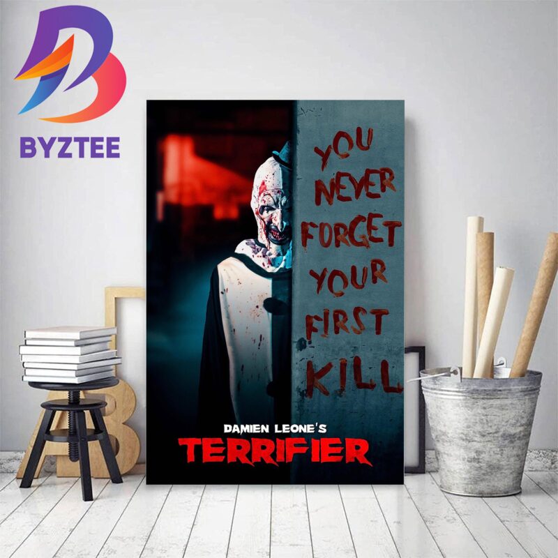 Terrifier Official Poster Decor Poster Canvas - Byztee