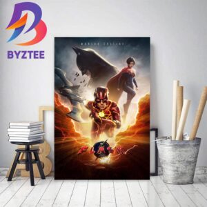 The Flash 2023 Worlds Collide New Poster Decor Poster Canvas