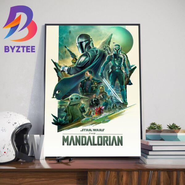 The Mandalorian Season 3 Overall Characters On Poster Star Wars Marvel Studios Home Decor Poster Canvas