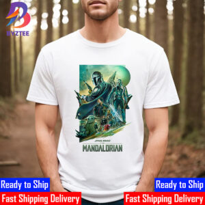 The Mandalorian Season 3 Overall Characters On Poster Star Wars Marvel Studios Unisex T-Shirt