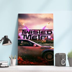 Twisted Metal New Poster With Starring Anthony Mackie And Stephanie Beatriz Home Decor Poster Canvas