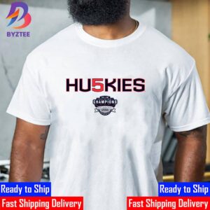 UConn Huskies 2023 NCAA Mens Basketball 5x National Champions Shirt