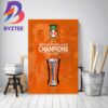 Wrexham AFC 2022-23 Vanarama National League Champions Decor Poster Canvas