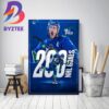 Vancouver Canucks J T Miller 200 NHL Goals In NHL Decor Poster Canvas